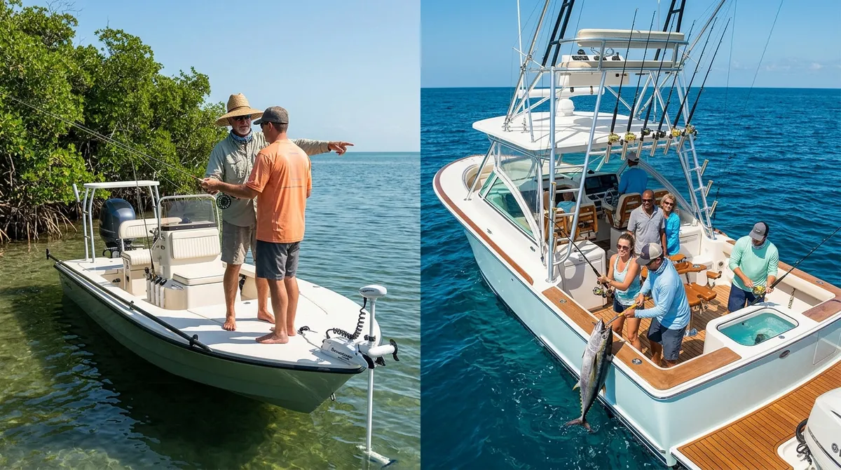 What's the difference between a fishing guide and a charter?