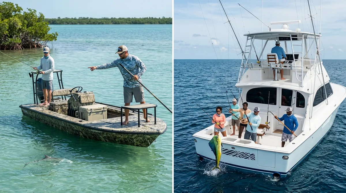 What's the difference between a fishing guide and a charter?