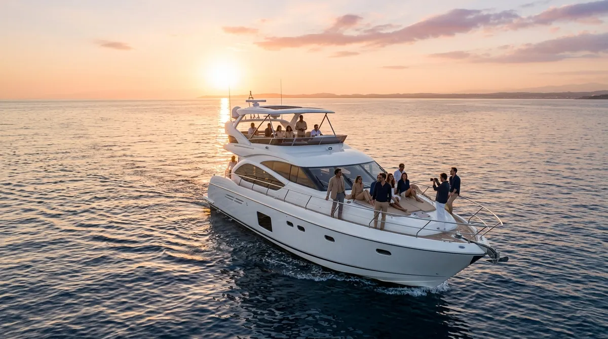 yacht photoshoot