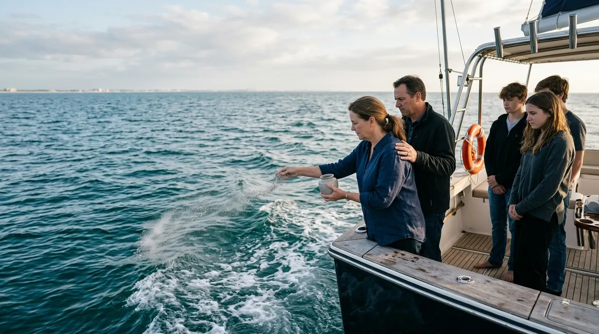 memorial service at sea