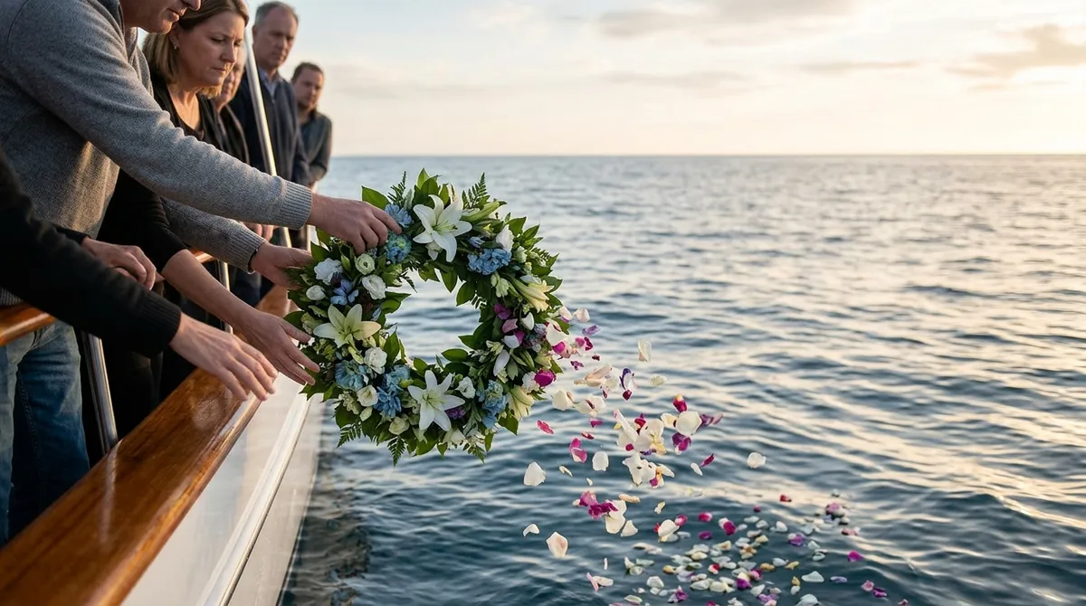 memorial service at sea
