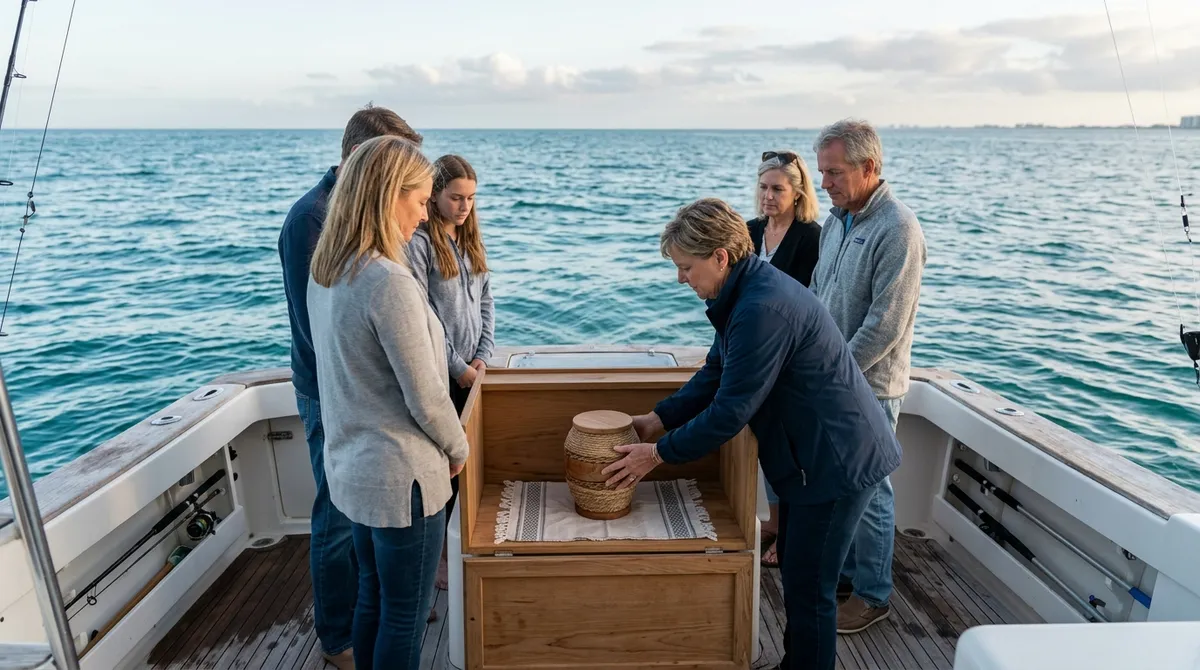 water burial ceremony