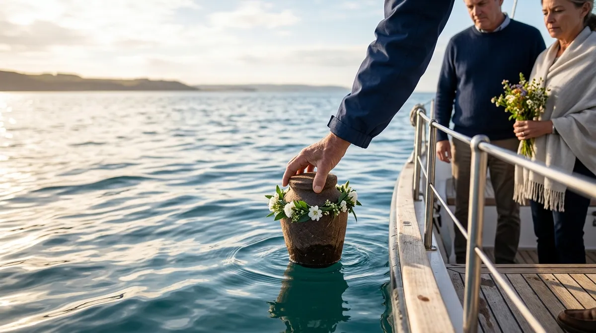 water burial ceremony
