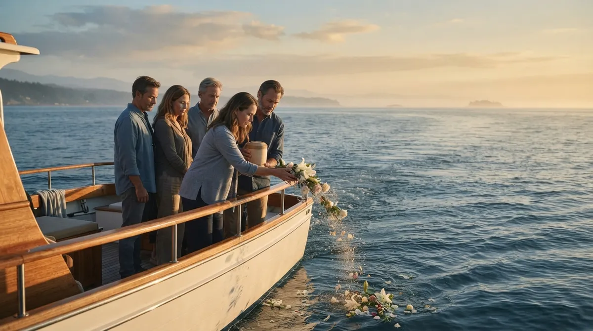 Intimate Ash Scattering Ceremony Private Boat Guide