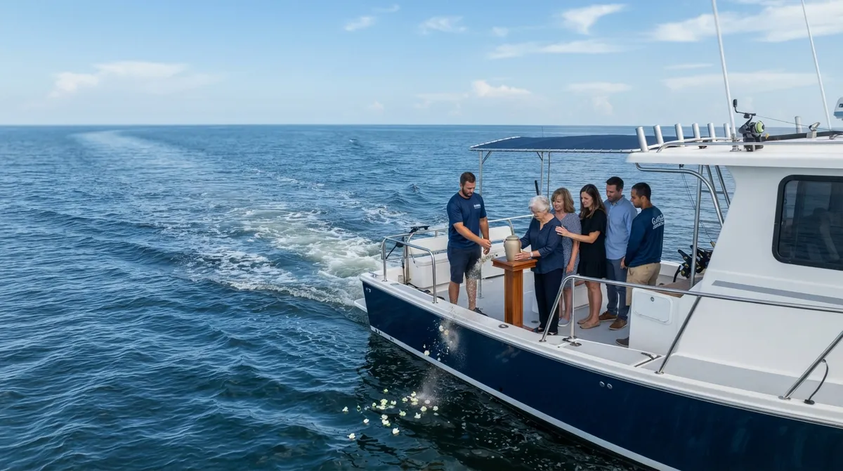 Ash scattering boat charter Tampa Bay