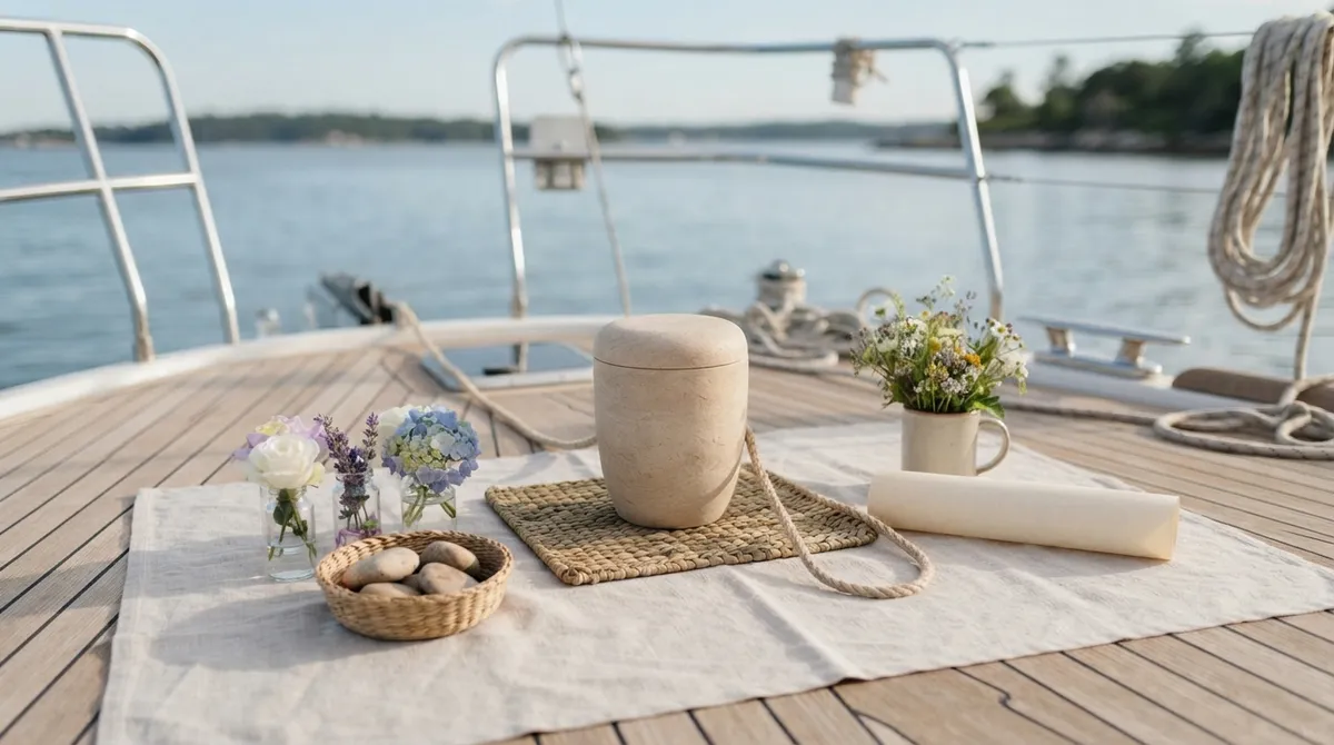 scattering ashes on water