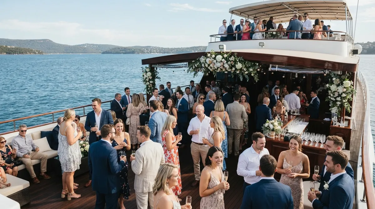 charter boat for wedding