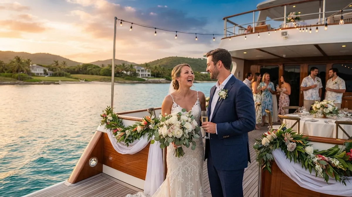 charter boat for wedding