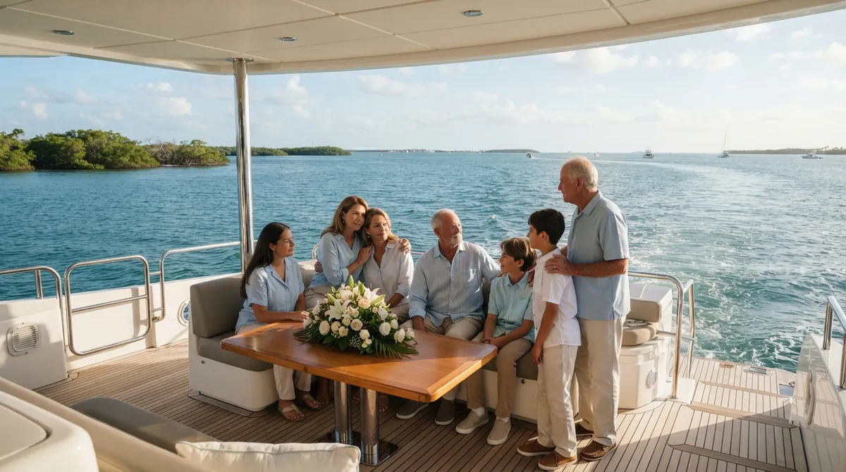 Private memorial yacht charter Florida