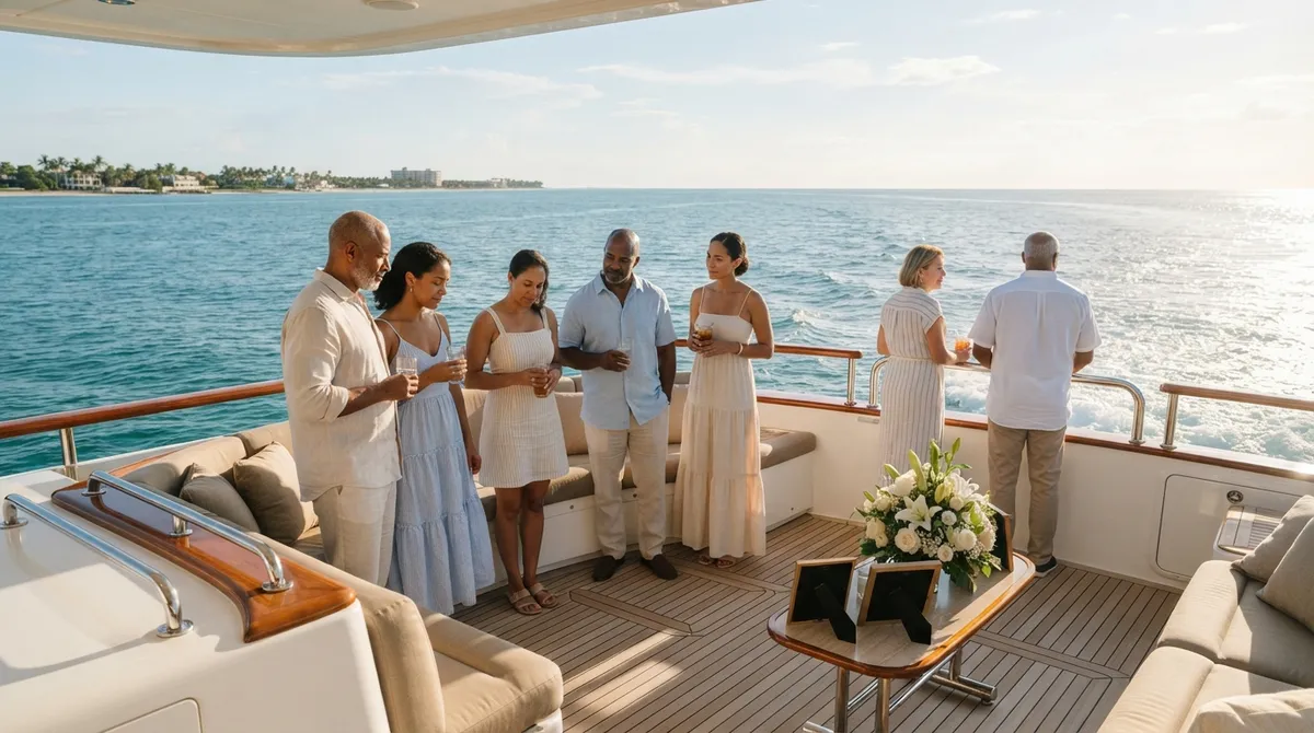 Private memorial yacht charter Florida
