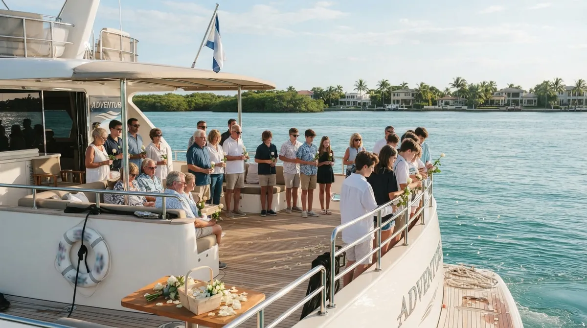 Private memorial yacht charter Florida