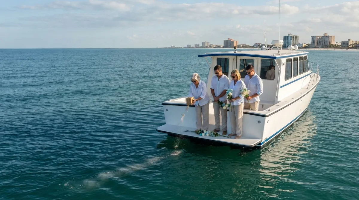 Ash scattering ceremony packages Clearwater Beach
