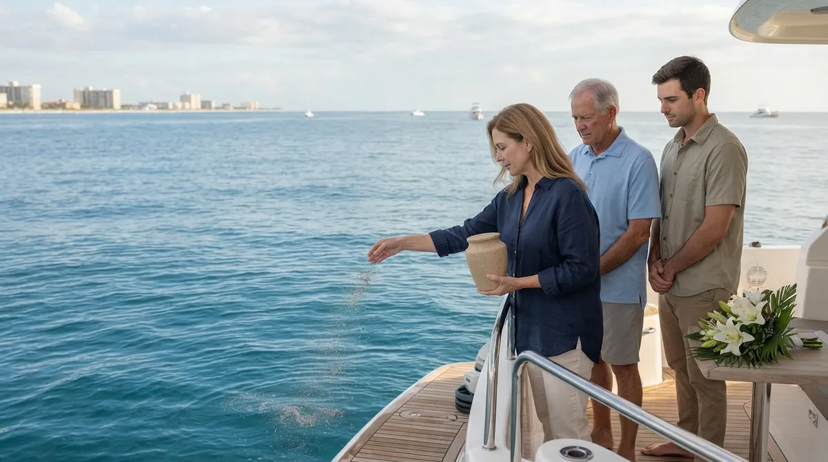 Ash scattering ceremony packages Clearwater Beach