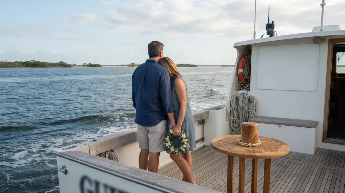 Cremation ash scattering at sea Florida