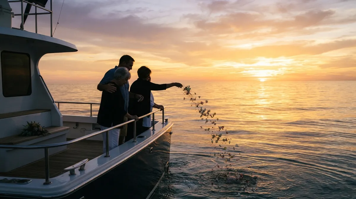 How Does a Sunset Ash Scattering Ceremony Work?