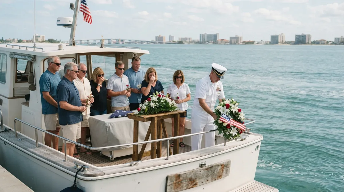 Veterans burial at sea Clearwater Florida