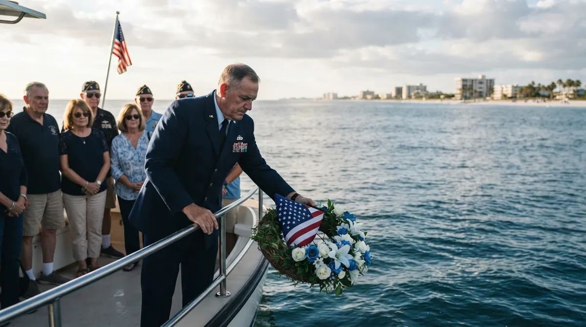 Veterans burial at sea Clearwater Florida