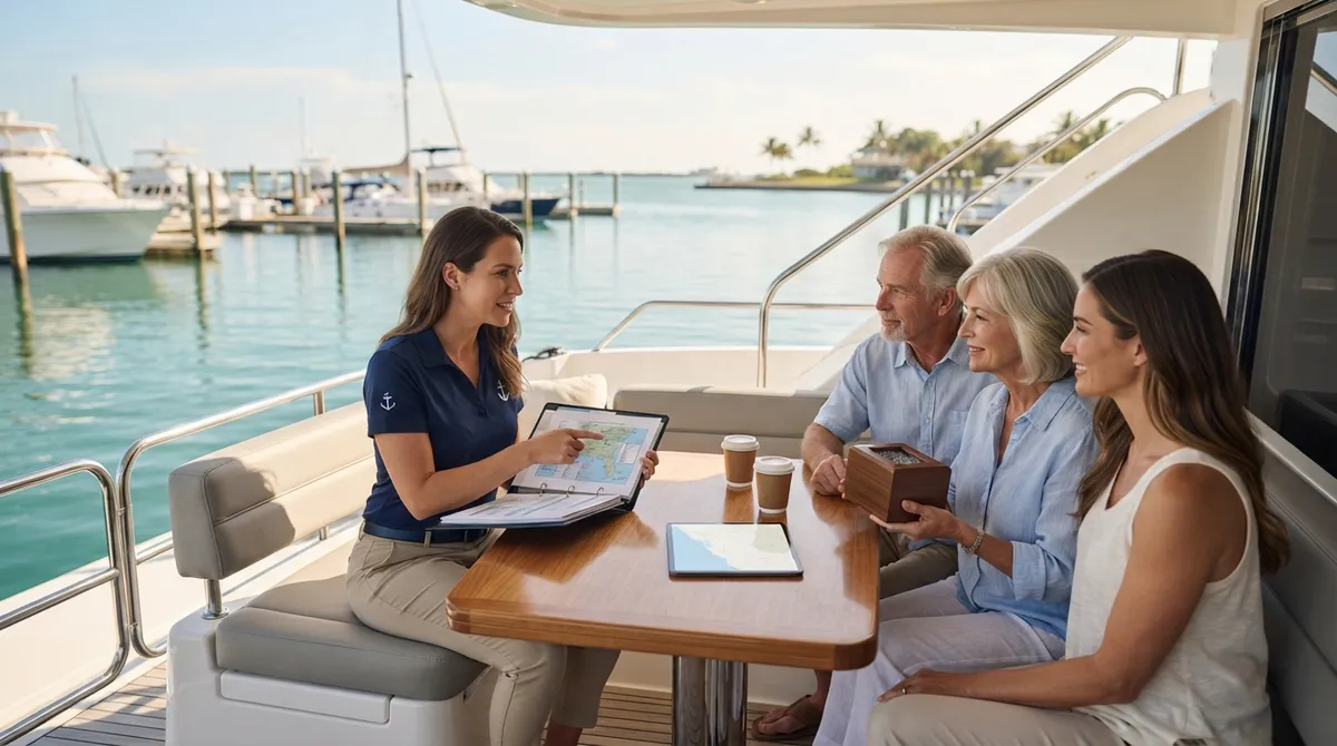 Ash scattering yacht charter Clearwater
