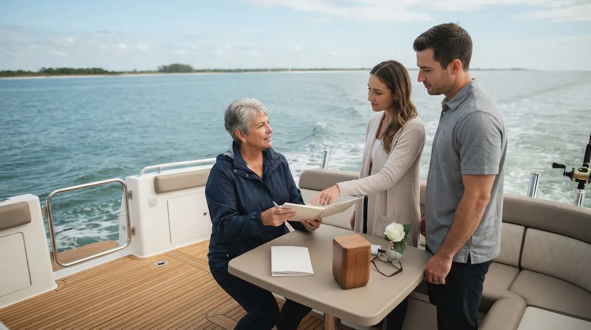 How to plan an ash scattering ceremony at sea