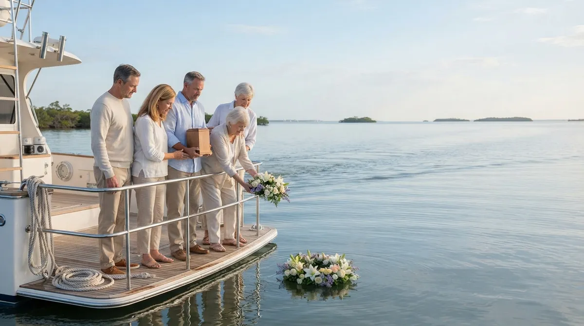 How to plan an ash scattering ceremony at sea